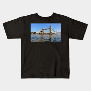 Tower Bridge against blue sky Kids T-Shirt